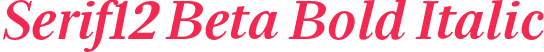 Serif12 Beta Bold Italic
